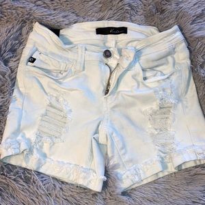 White Jean shorts!